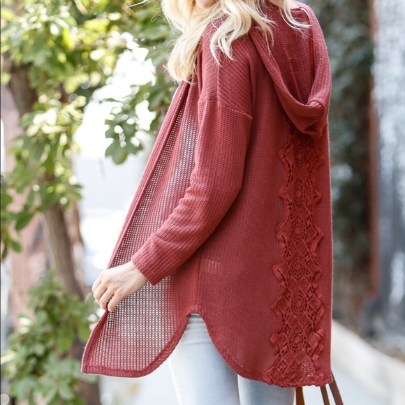 LAST1️⃣ Waffle Knit & Lace Cardigan - Picture 3 of 3